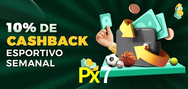 10% de bônus de cashback na Px7